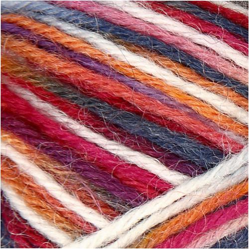 Creativ Company - CC Creotime Sockenwolle 50gr Mehrfarbig Blau Rot | GoedkoopsteHobby