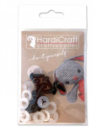 Hardicraft Veiligheidsoogjes 6 mm 10 stuks | GoedkoopsteHobby