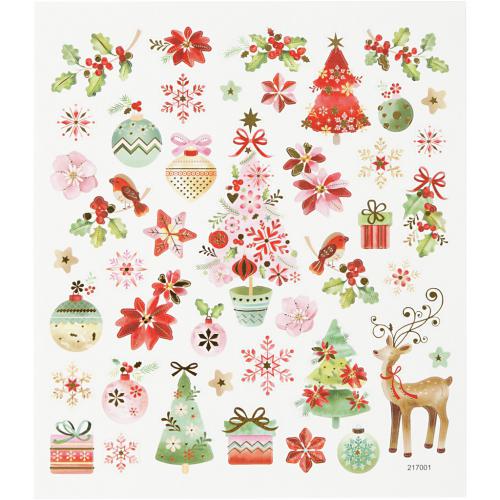 Creativ Company - CC Sticker sheet Romantic Christmas 15x16.5 cm 43 pieces | CheapestHobby