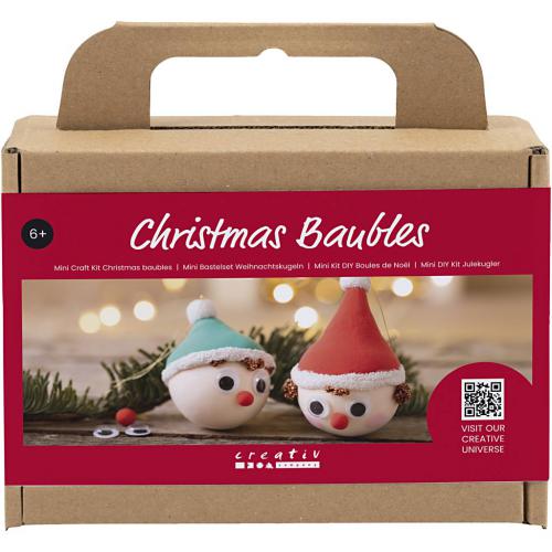 Creativ Company - CC Mini Craft Set Christmas Baubles Red and Green Gnomes | CheapestHobby