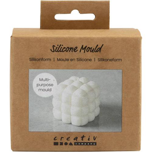 Werkzeug CC Silikonform Quadrat mit Blase 5x6 cm - Modelliermasse | GünstigsteHobby