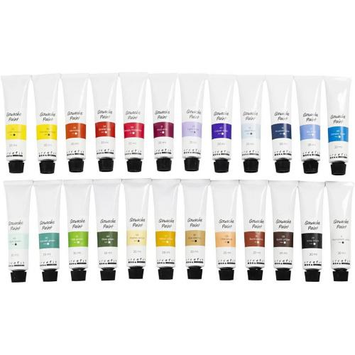Afwerking CC Gouacheverf 24x20ml - Polymeerklei & Boetseerklei