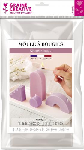 Graine Creative - GC Plastic Candle Mold Geometric 4 pcs | CheapestHobby