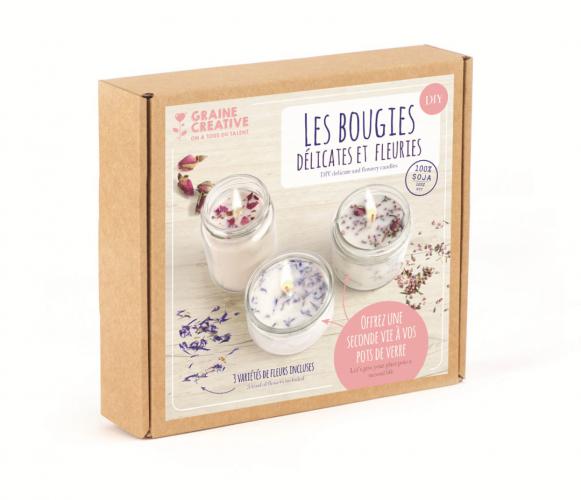 Graine Creative - GC Soja Kaarsen Maken Set Zomerse Bloemen | GoedkoopsteHobby