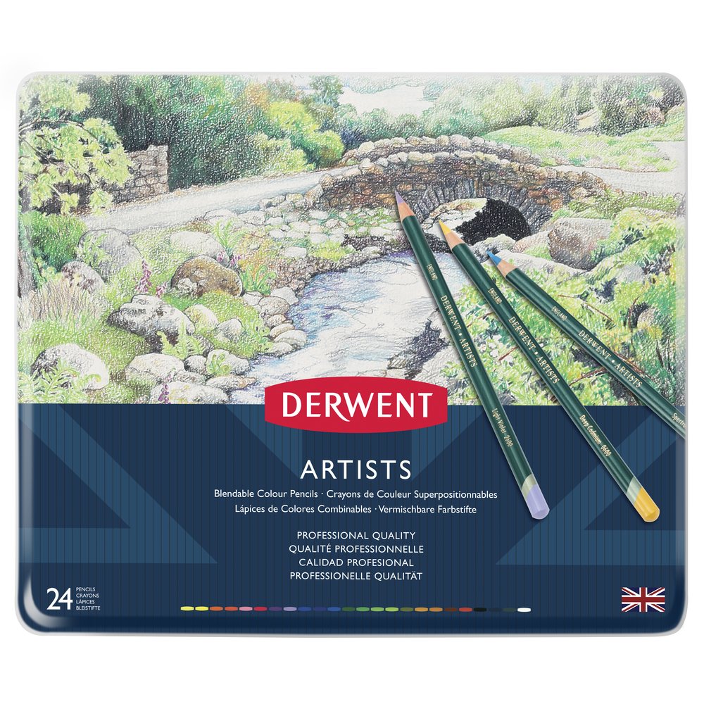 Derwent Artists Kleurpotloden set 24 Stuk