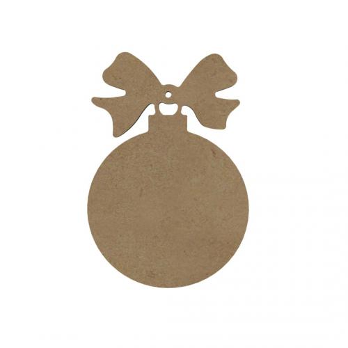 Gomille MDF Figur 11x16 cm Christbaumkugel mit Schleife | GoedkoopsteHobby