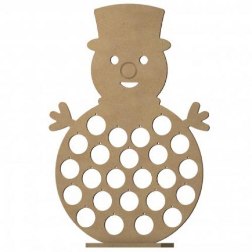 Gomille - MDF Figuur Advent Sneeuwpop 58 cm | GoedkoopsteHobby
