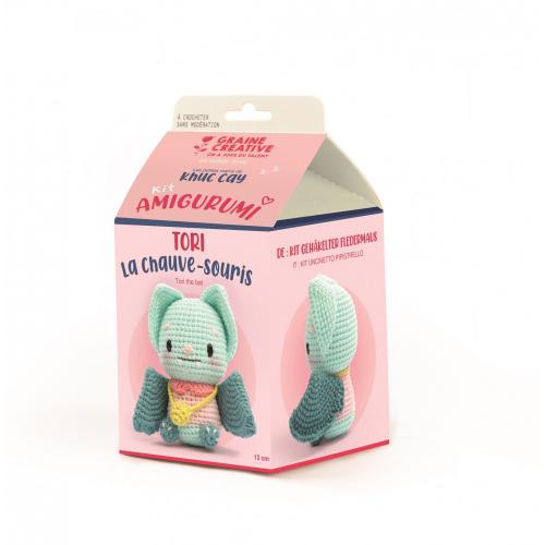 Graine Creative - GC Amigurumi Haakpakket Tori de Vleermuis 13 cm | GoedkoopsteHobby
