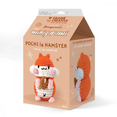 Graine Creative - GC Amigurumi Haakpakket Pochi de Hamster 10 cm | GoedkoopsteHobby