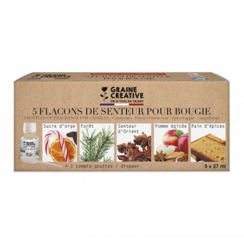 Graine Creative - GC Kerzen Duftstoff Set 5x27 ml Weihnachten | GoedkoopsteHobby