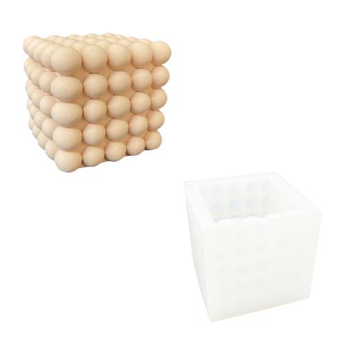 Jesmonite - Siliconen Mal 9x9 cm Kubus Bubbel | GoedkoopsteHobby