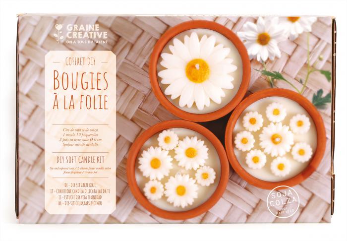 Graine Creative - GC Kaarsen Maken DIY Set Margrieten in Terracotta Kaarsenhouder | GoedkoopsteHobby
