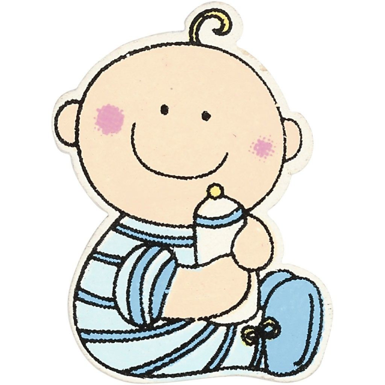 Happy Moments Holz Baby Blau