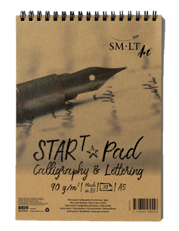 SMLT Ringbuch Starterblock Kalligraphie A5 90gr 30 Blatt Liniert