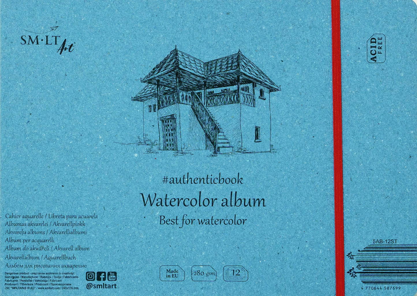 SMLT Album Aquarel 24,5x17,6 cm 280gr 12 vel