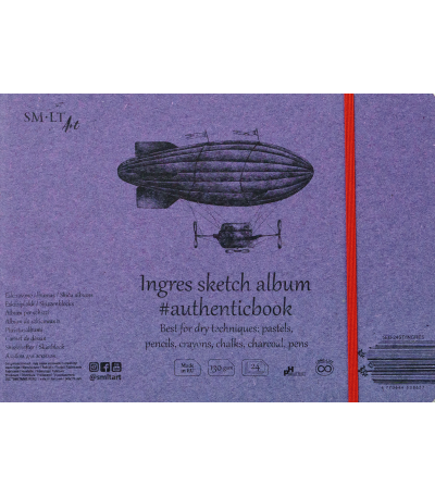 SMLT Album Ingres 24,5x17,6 cm 130gr 24 vel
