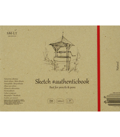 SMLT Sketchbook 24.5x17.6 cm 100gsm 32 sheets Natural White