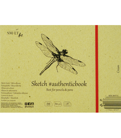 SMLT Skizzenblock 24,5x17,6 cm 80g 36 Blatt Cremefarben