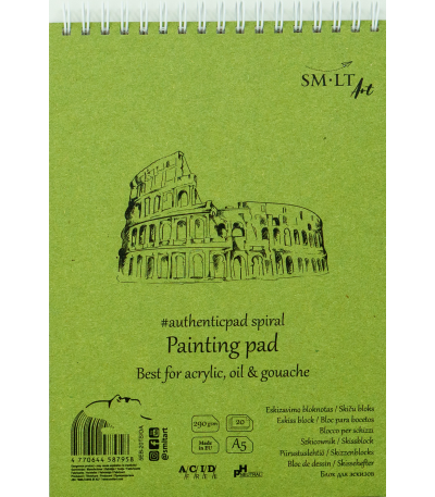SMLT Ringbound Acrylic and Oil Paint A5 290gsm 20 sheets