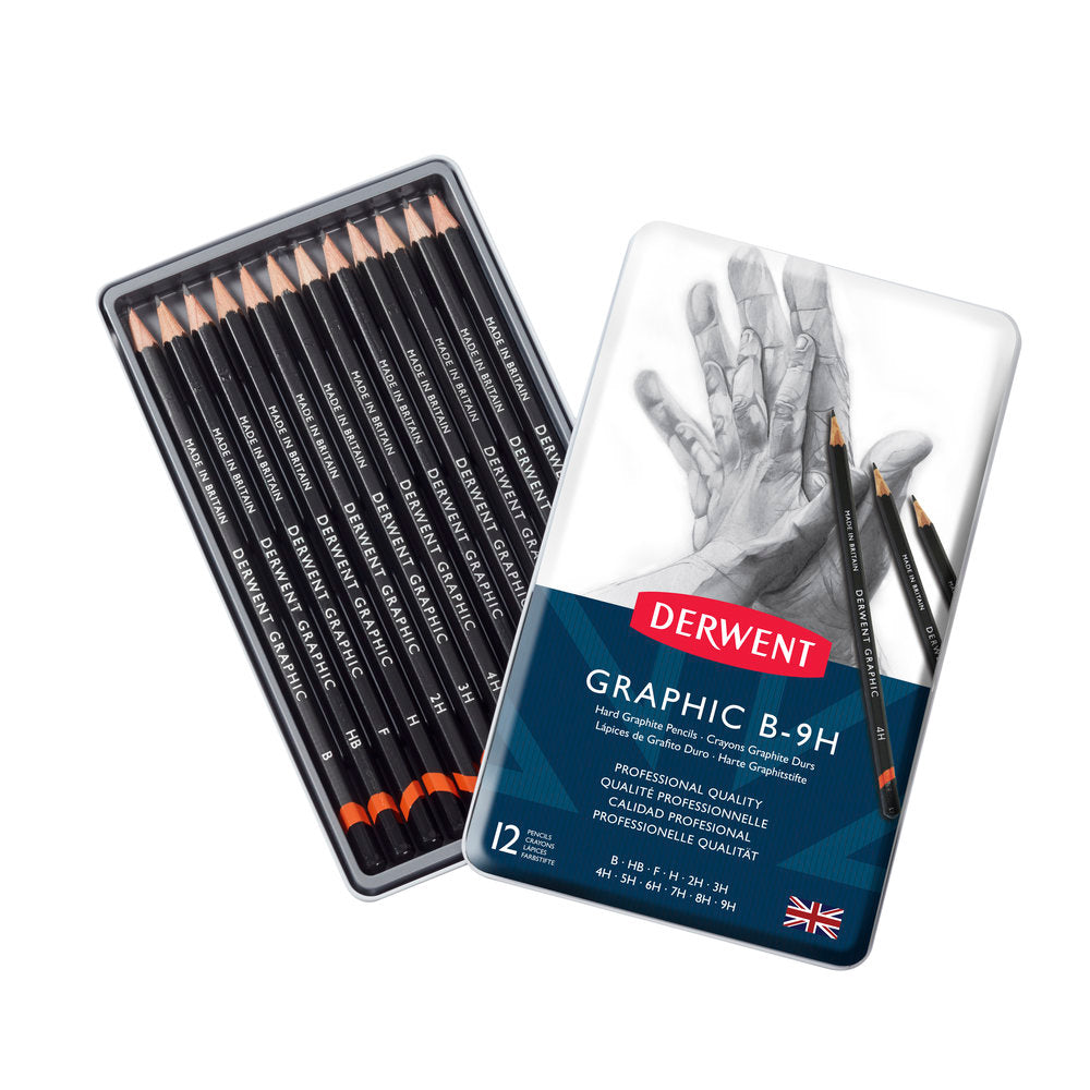 Derwent Harte Bleistifte Set 12 Stück
