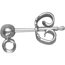 CC Oorsteker 13 mm Zilver 10 stuks