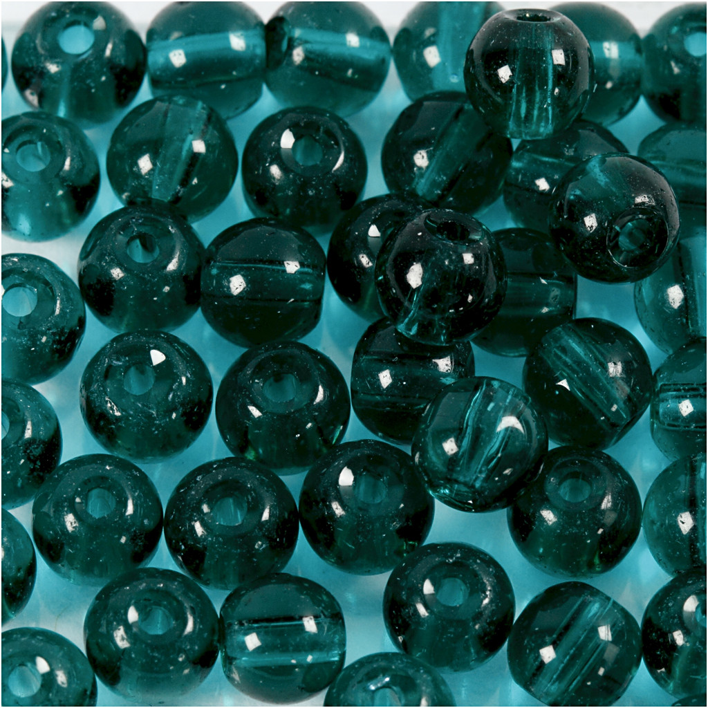 CC Glasperlen 4 mm Grün 45 Stück