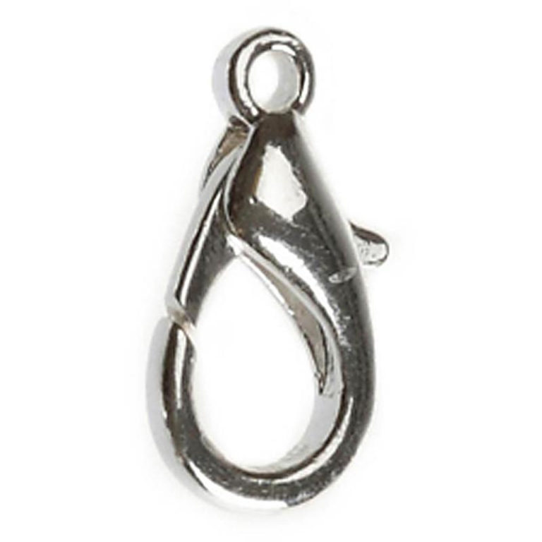 CC Karabinerverschluss 18 mm Silber 4 Stück