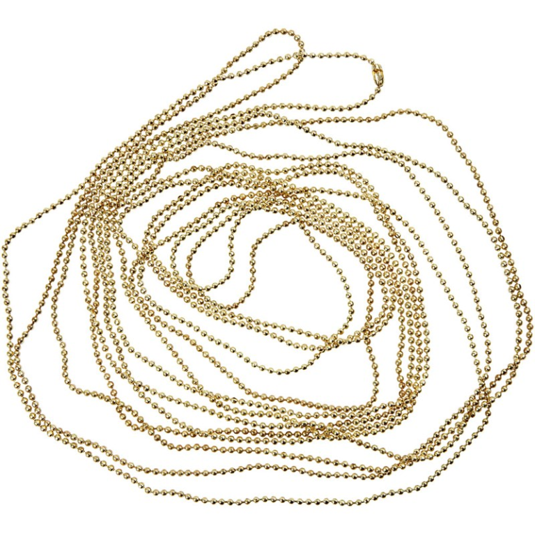 CC Ball Chain 1.5 mm Gold 1.5 m