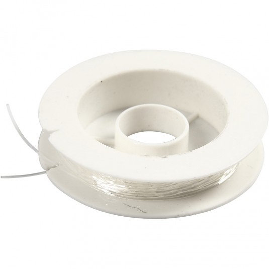 CC Elastischer Draht Rund 0,5 mm Transparent 10 m