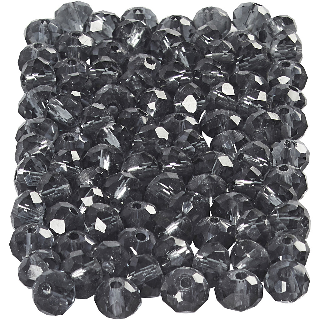 CC Glas Facet Kralen 3x4 mm Blauw 100 stuks