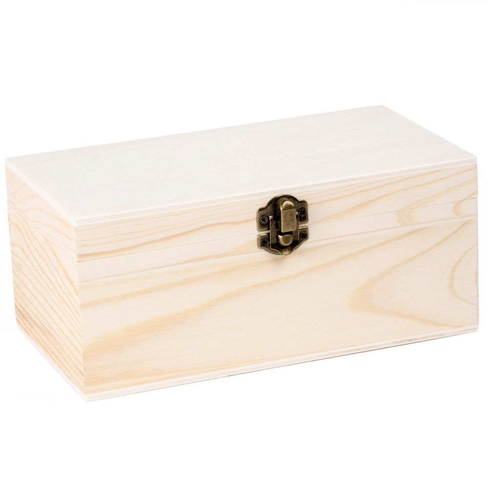 Houten Kist met Klepdeksel 20,5x11x9 cm
