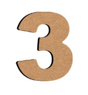 Gomille MDF Number 3 8 cm