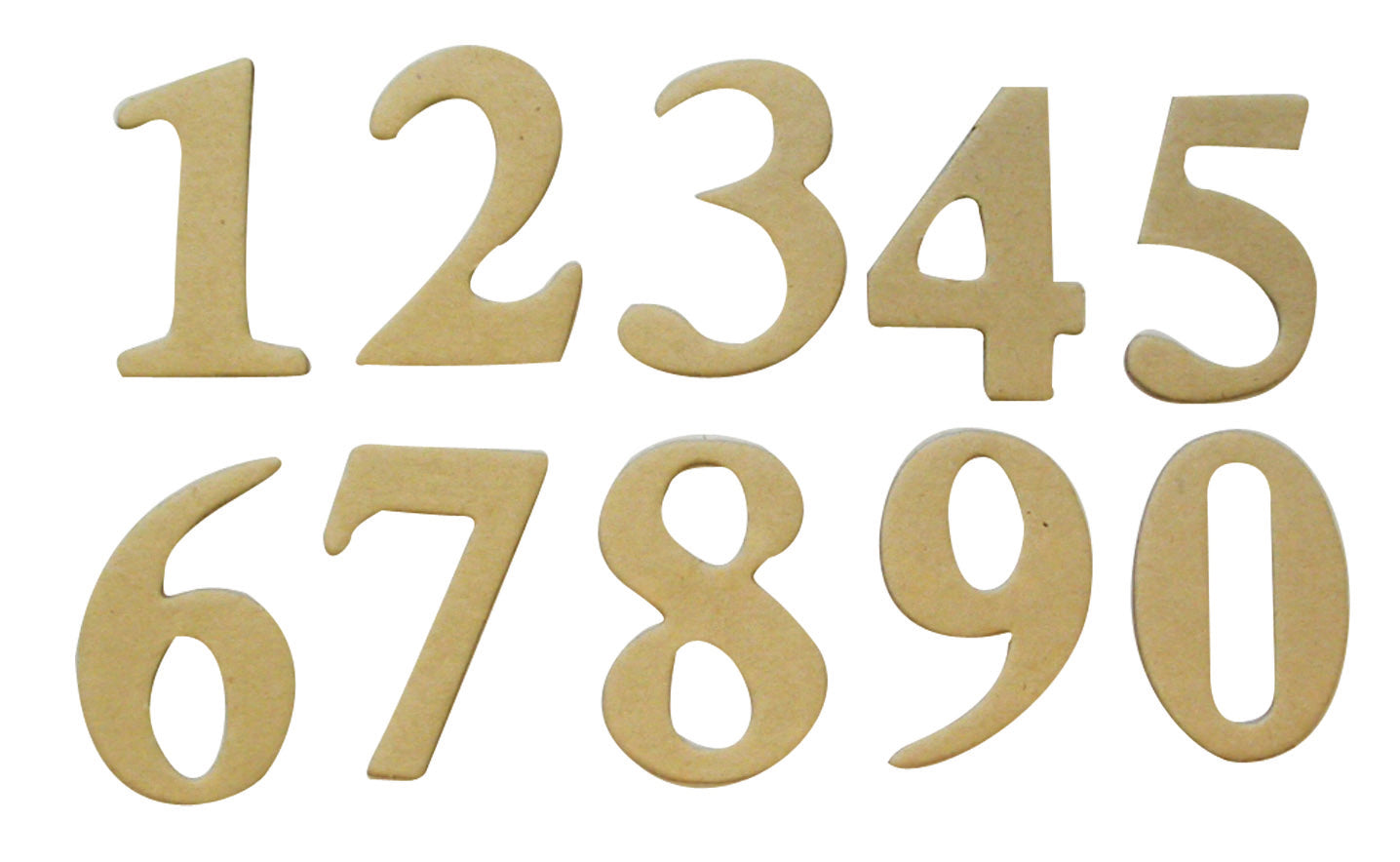 GC Cardboard Number Set 40 mm 2x10 pcs