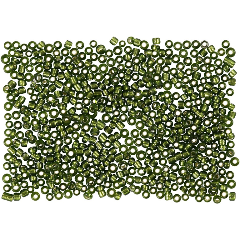 CC Rocailles 1,7 mm Gras Groen 25 gr