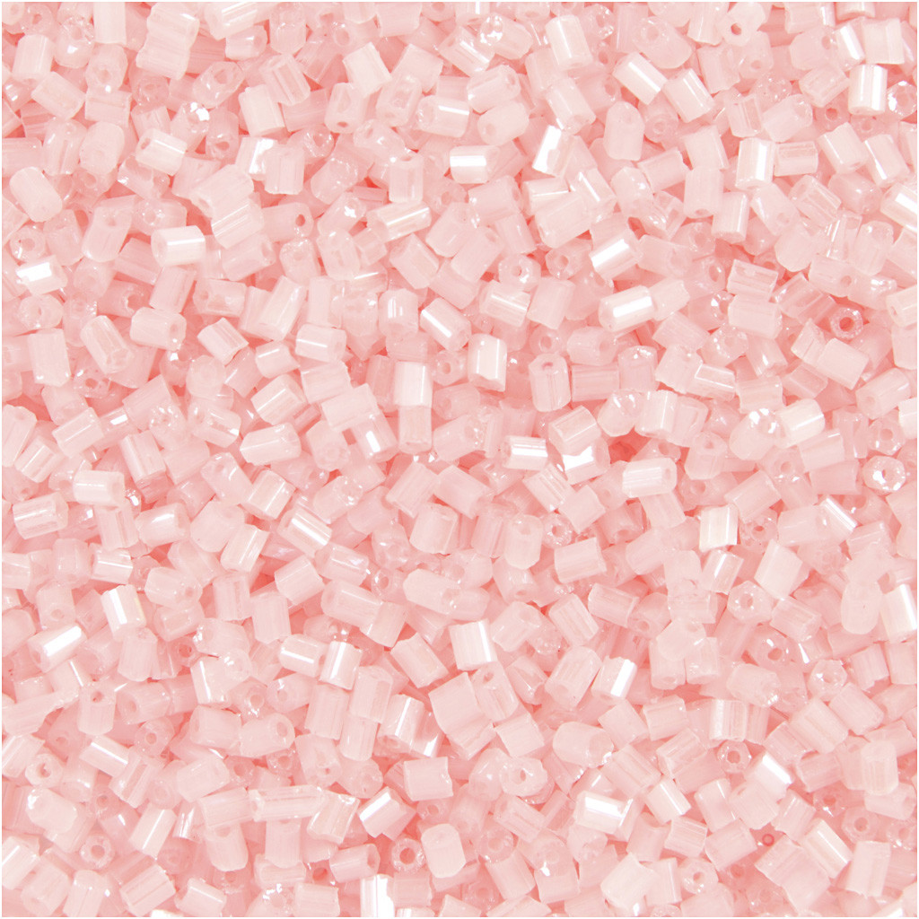 CC Rocailles 2-cut 1,7 mm Transparent Rosa 25 gr