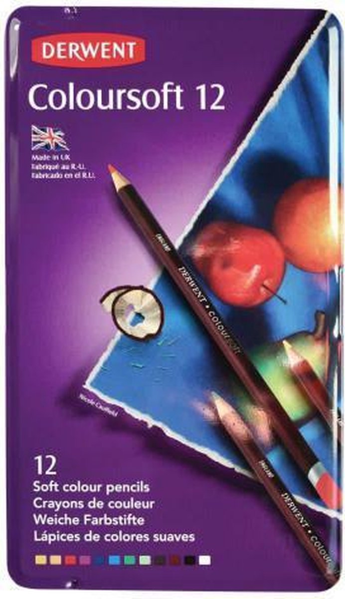 Derwent Coloursoft Potloden 12 Stuk