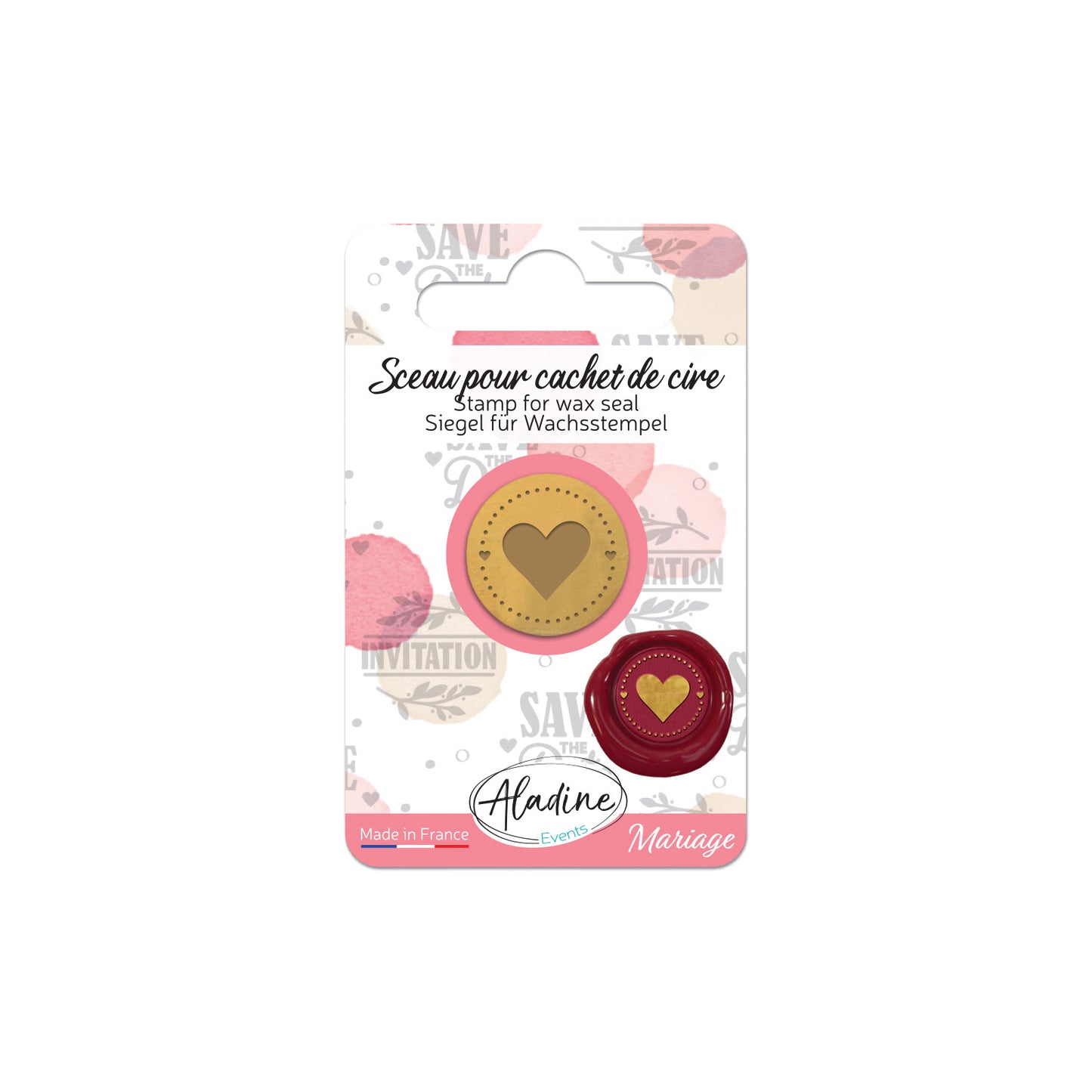 Aladine Siegellackstempel Herz