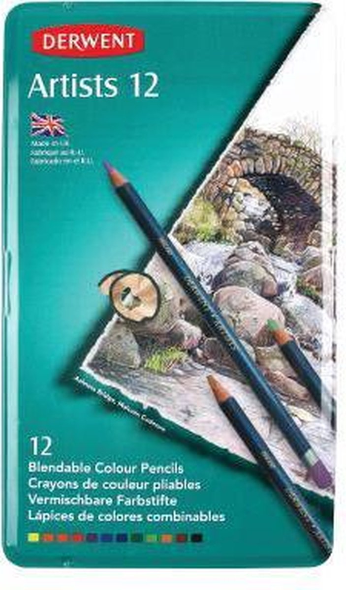 Derwent Artists Kleurpotloden set 12 Stuk
