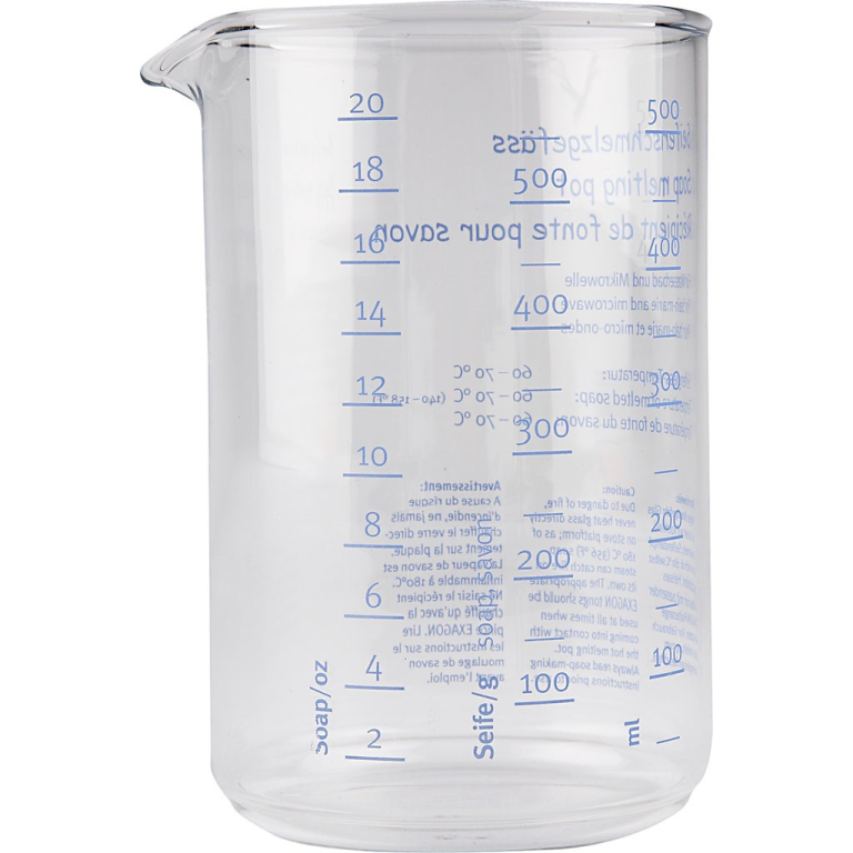 CC Seifen Schmelztiegel aus Glas 500 ml