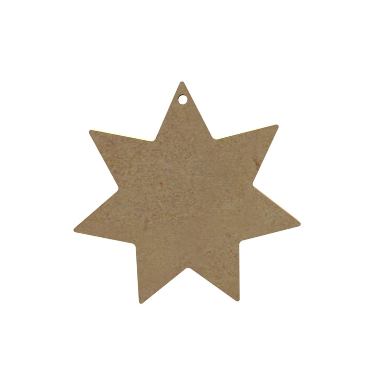 Gomille MDF Figure 7-Pointed Star 10 cm