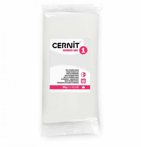 Extra groot Cernit klei nr. 27 dekwit - 500gr