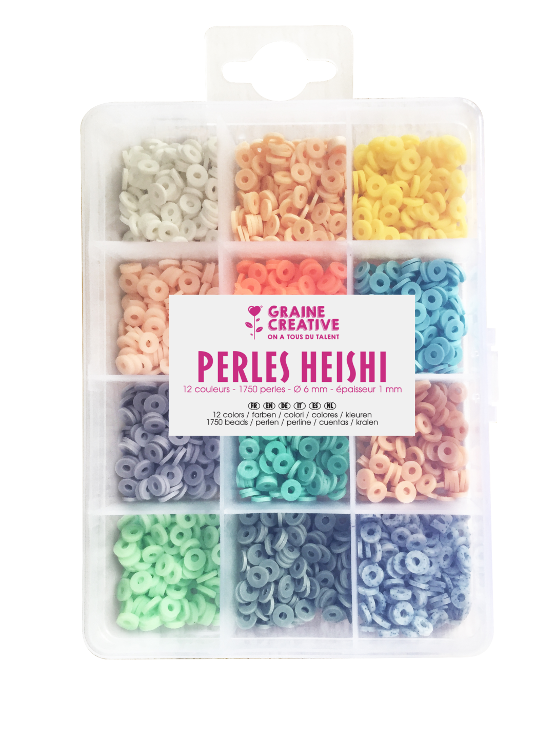 GC Heishi Kralen 6 mm Pastel 1750 stuks