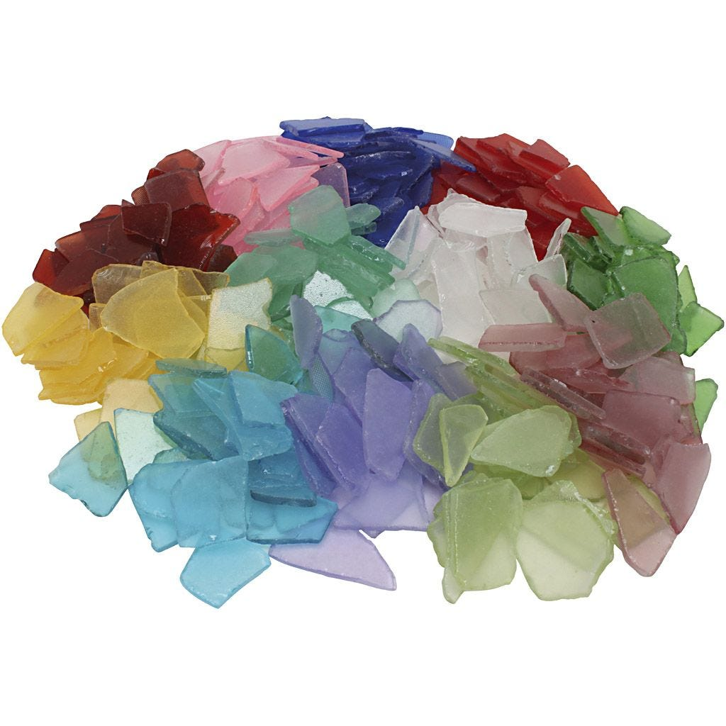 CC Glasmozaiek 12 kleuren à 250 gr