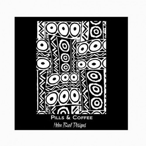 Helen Breil silkscreen Pills & Coffee