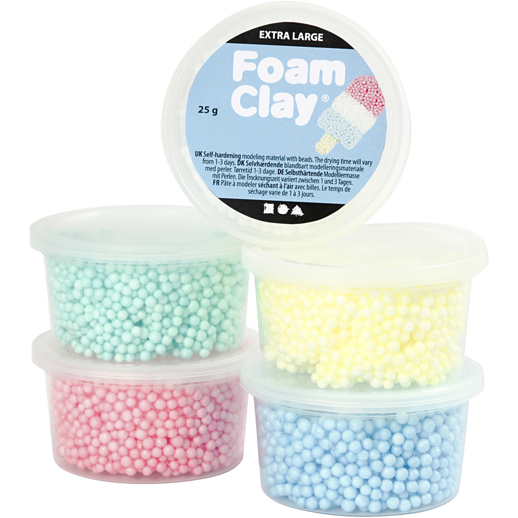 Foam Clay® Extra Large 5x25 g Fröhliche Farben