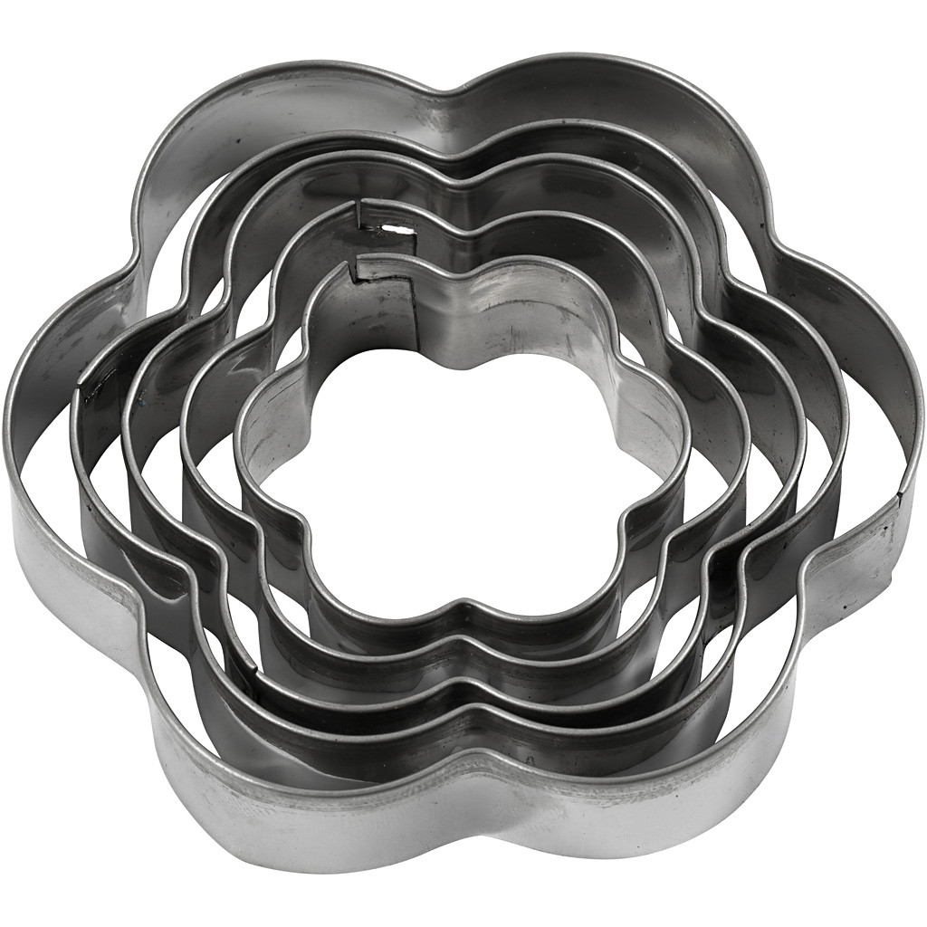 CC Ausstechformen 8 cm Blumen 5 Stück