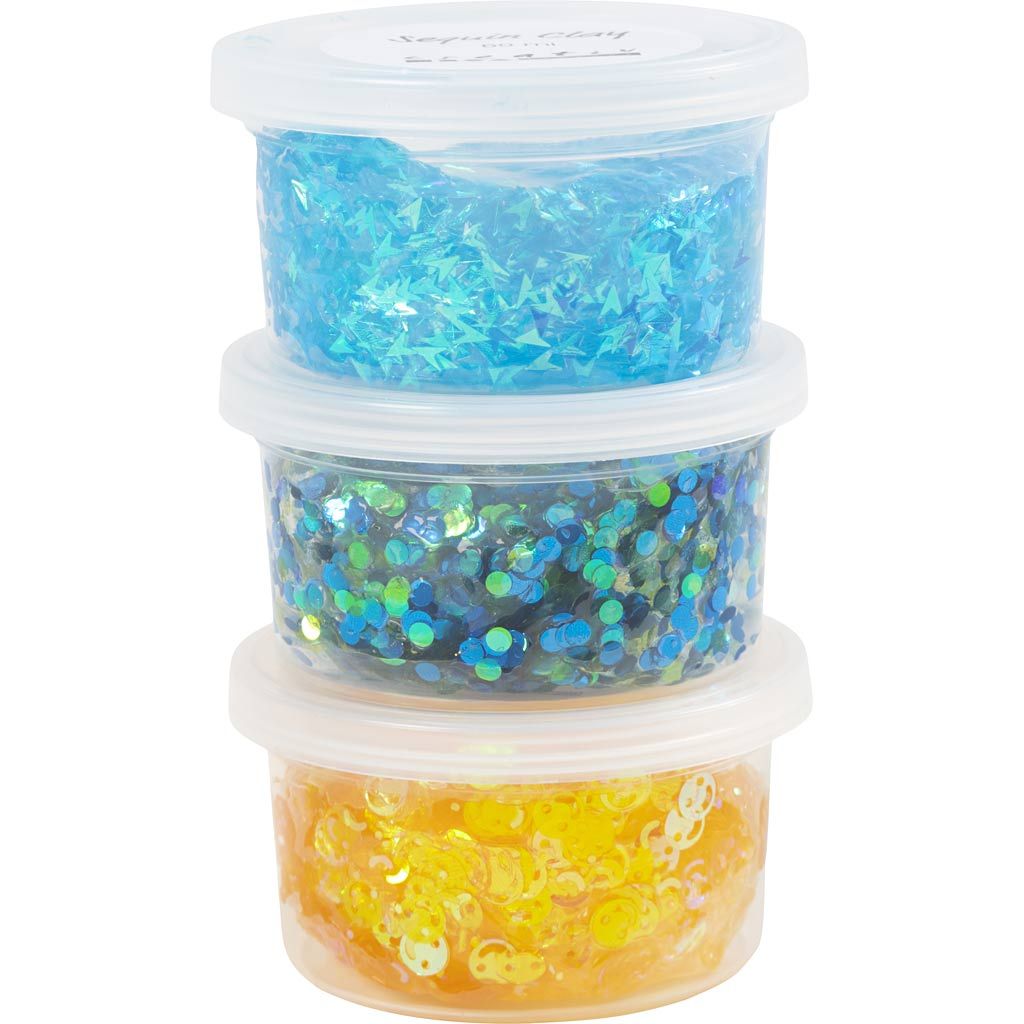 CC Sequin Clay Blauw/ Groen Harmonie 3x60 gr