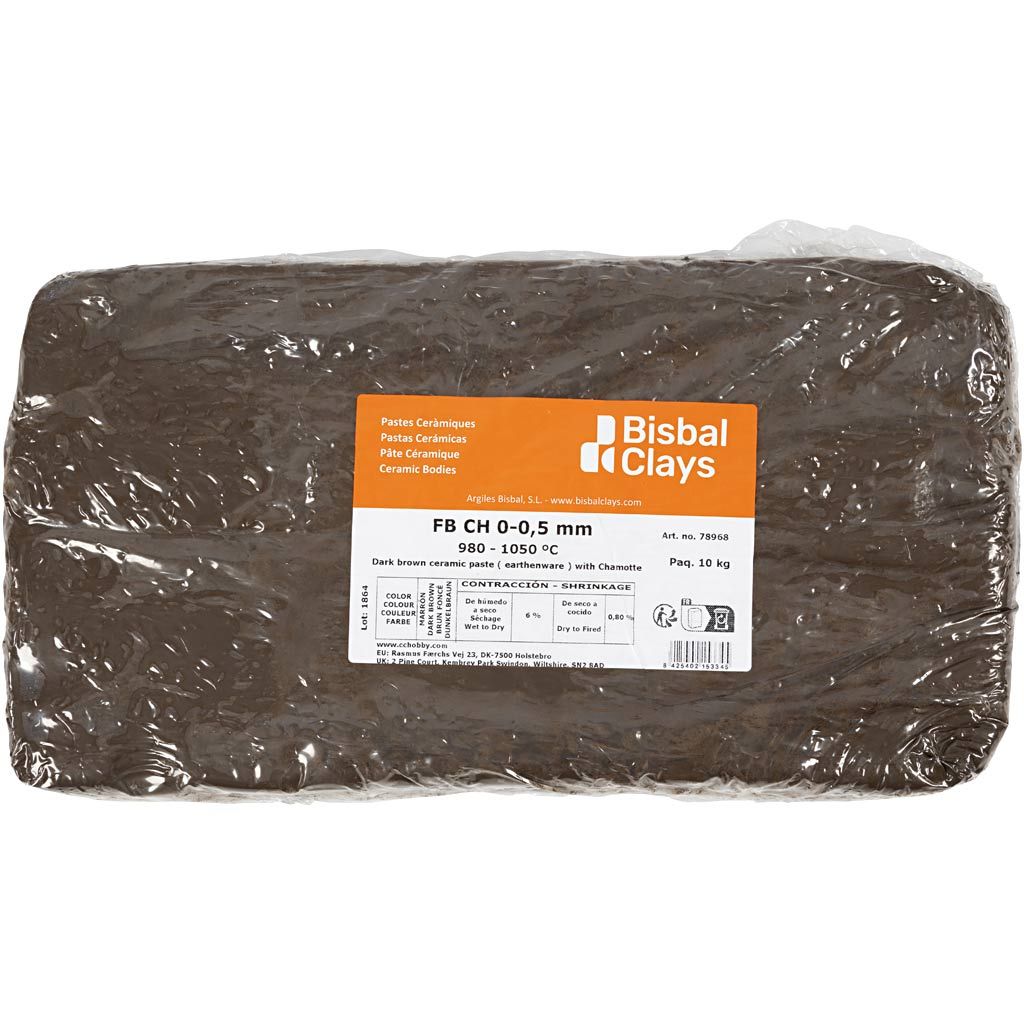 CC Ton mit Schamotte Dunkelbraun 10 kg