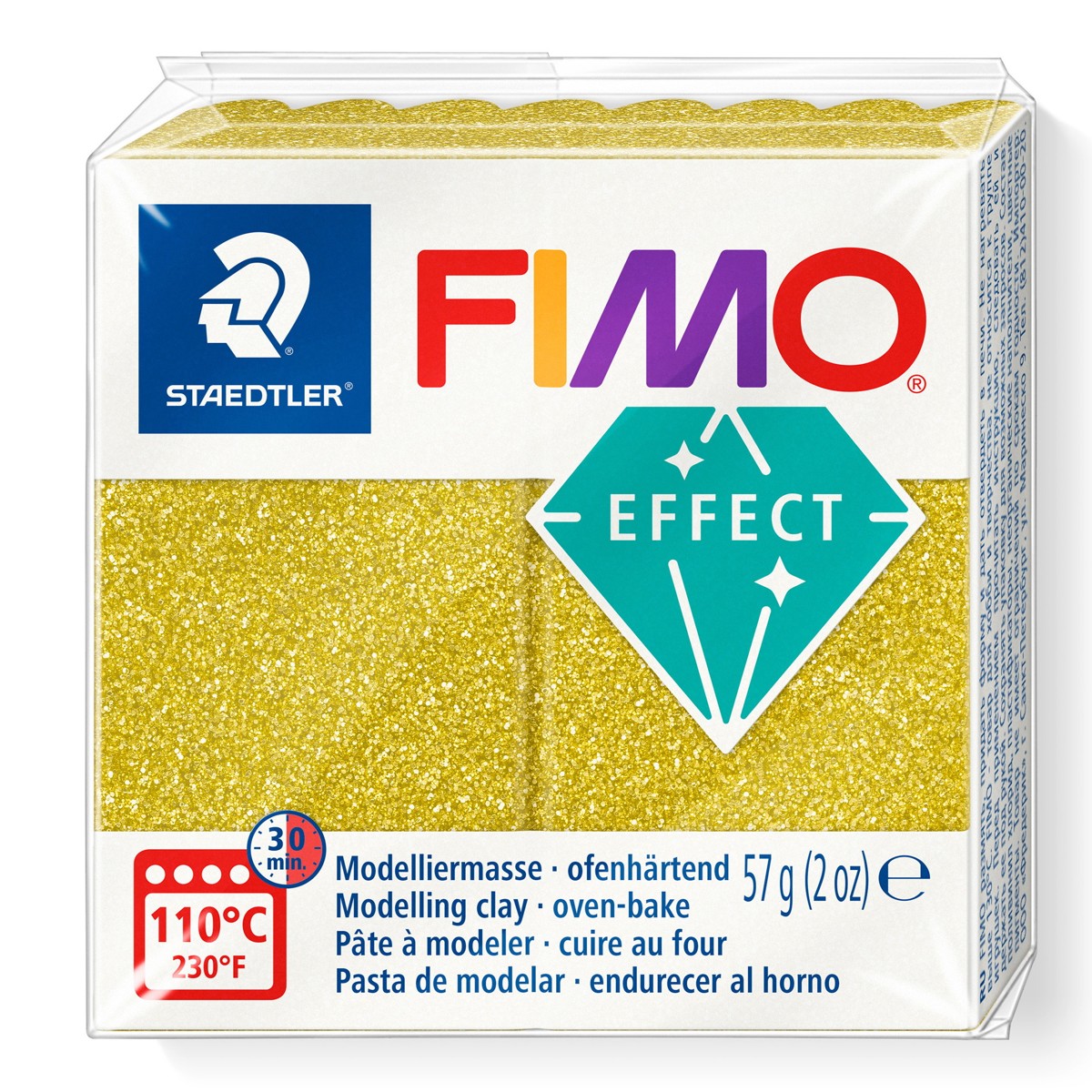 FIMO® Effect 57gr Glitter Goud