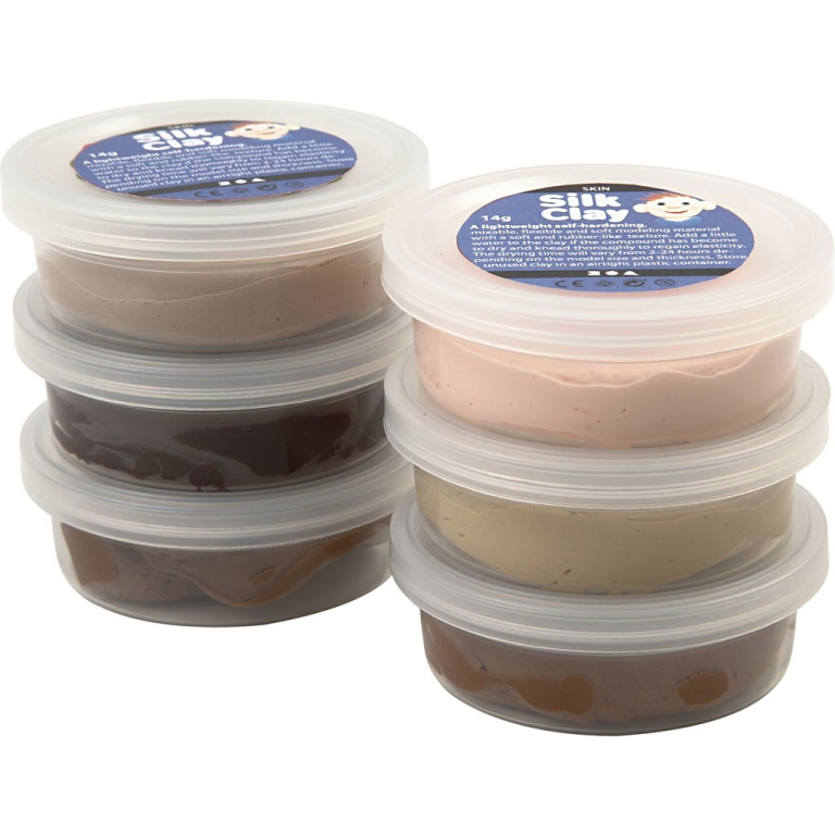 Silk Clay® Koker Set Hautfarben 6x14 gr